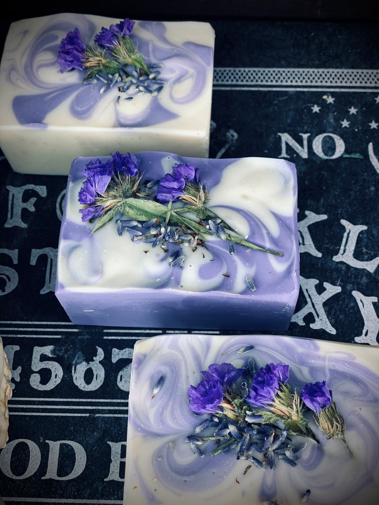 ONE LEFT✨Lavender Haze Forget- Me- Not✨ Oatmeal Calming Bar Soap