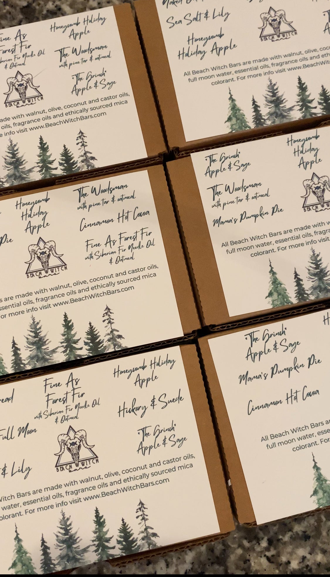Beach Witch Bars Soap Sampler- equal to two bars of soap!!