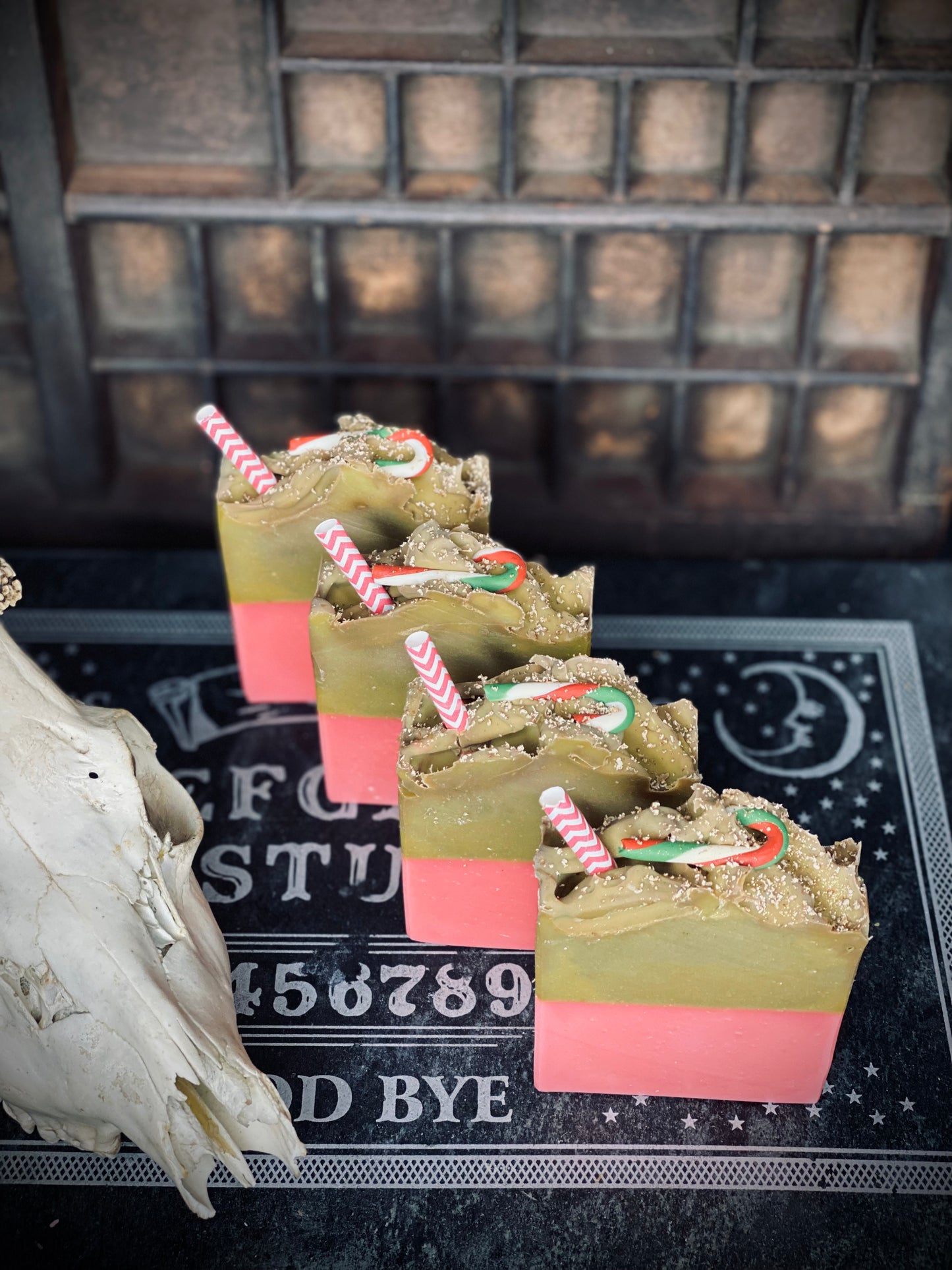 ✨Elf Poop✨ Peppermint Oil and Cinnamon Hot Cocoa Scented Bar Soap with Nutmeg