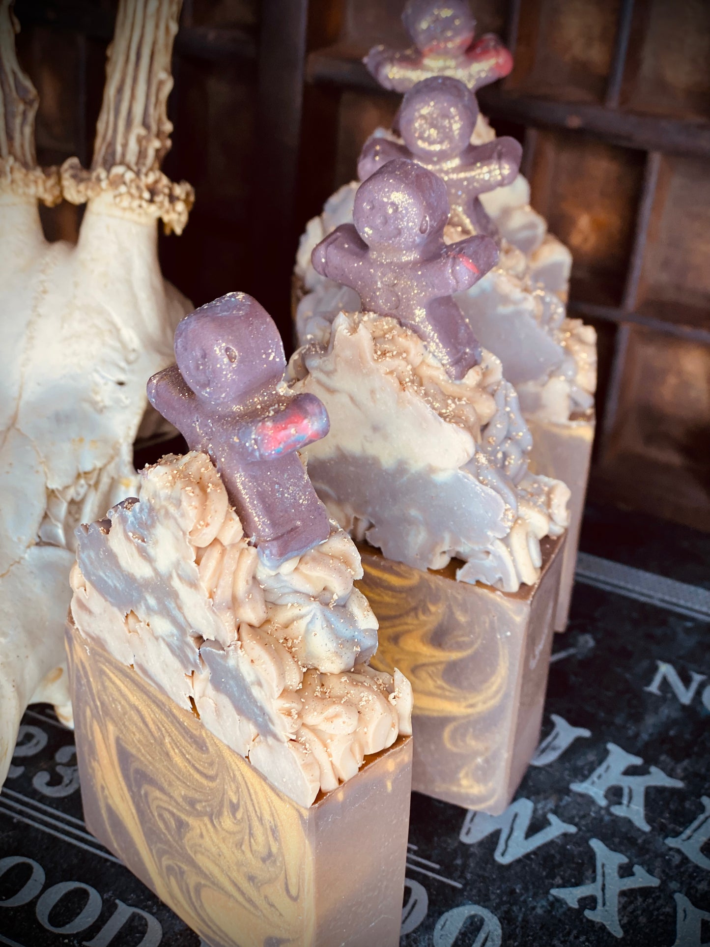 "Gingerbready For It" Cinnamon Hot Caramel Cocoa Bar Soap