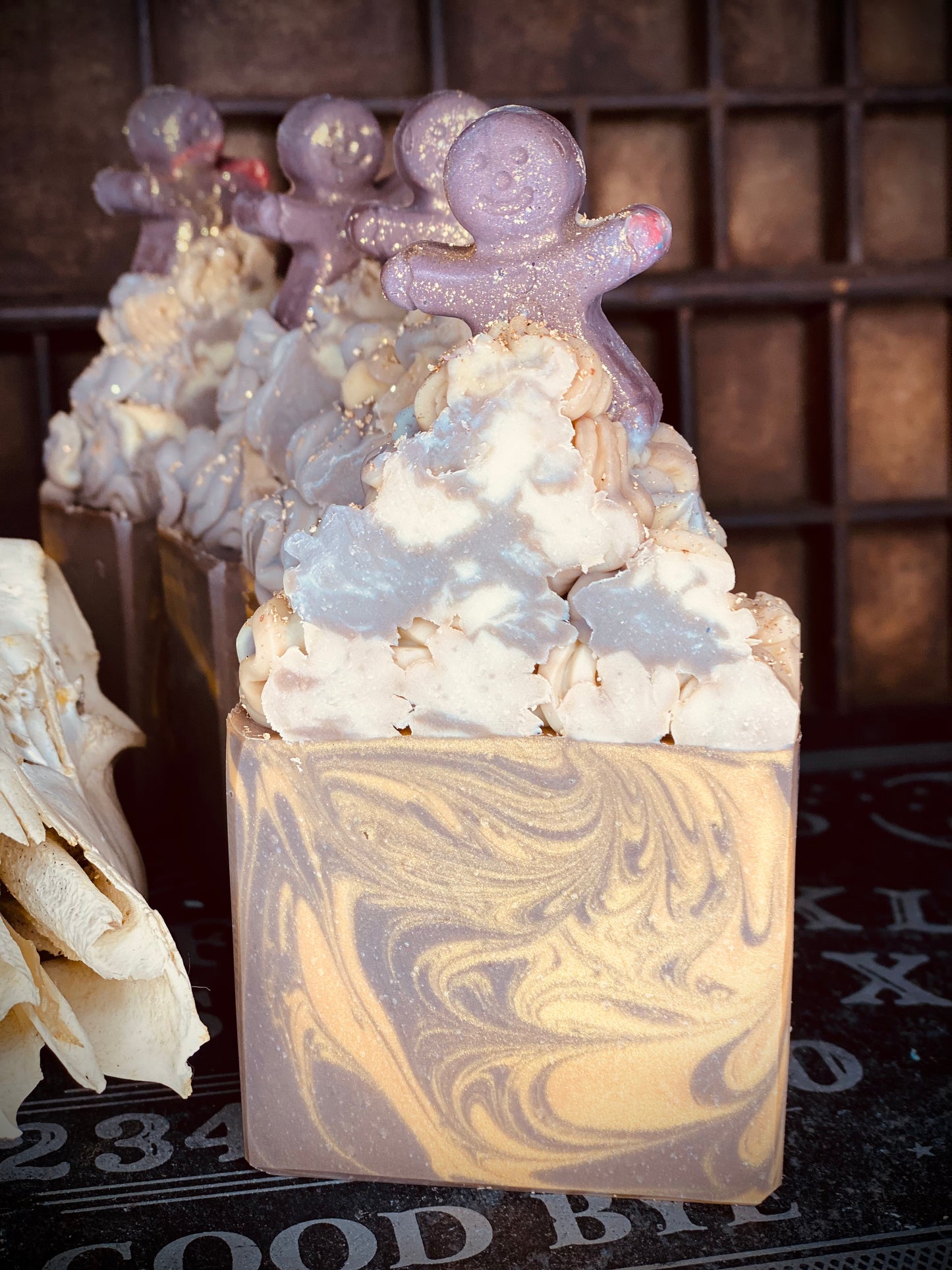 "Gingerbready For It" Cinnamon Hot Caramel Cocoa Bar Soap