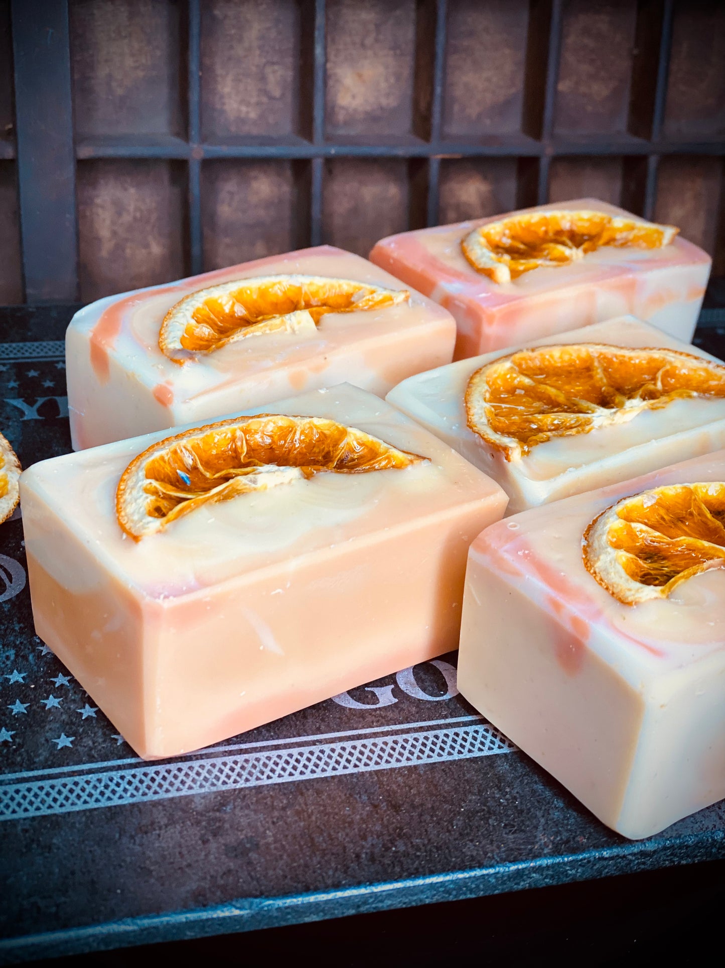 Marigold & Weary Orange, Oatmeal, Calendula and Nettle Muscle Rub Bar Soap