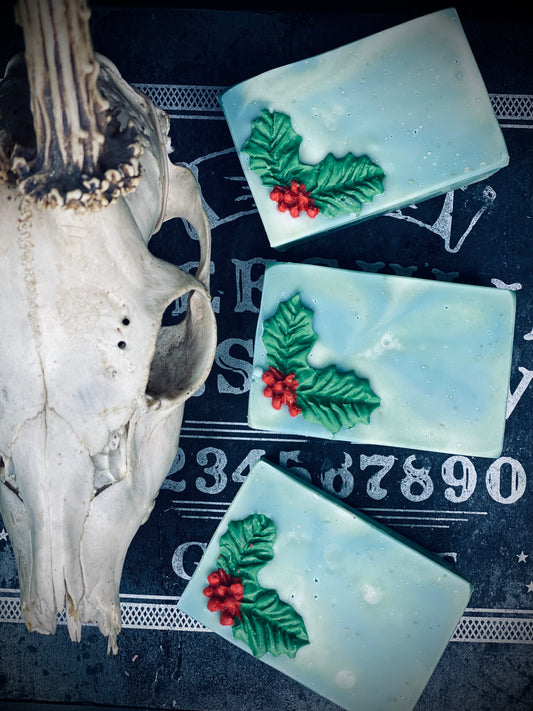 ✨Boughs of Holly✨ Bar Soap with Oatmeal and Siberian Fir Needle Oil
