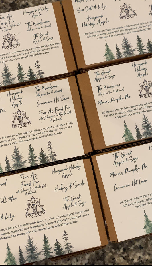 Beach Witch Bars Soap Sampler- equal to two bars of soap!!