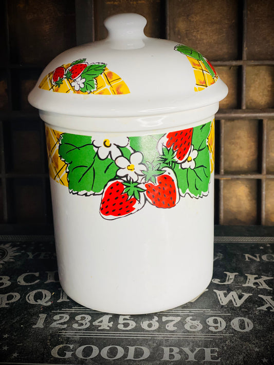 Strawberry Kitchen Jar