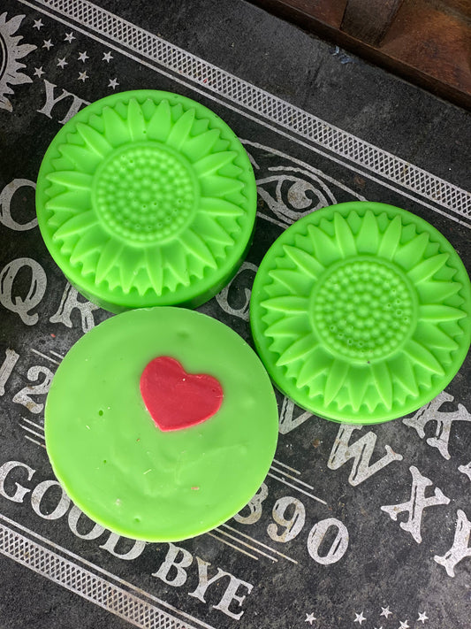 The Grinch apple and sage round soap ONLY TWO LEFT